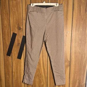 Maurices Women's Brown Checkered Pants